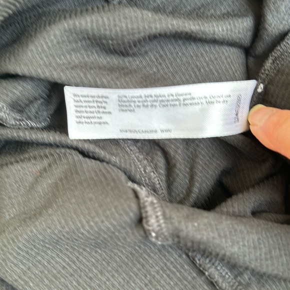 Eileen fisher large black mini rib tencel blend leggings EUC - Picture 3 of 5